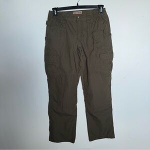 5.11 Tactical Dark Green Cargo Pants Size 8 Regular Women’s 30 in inseam